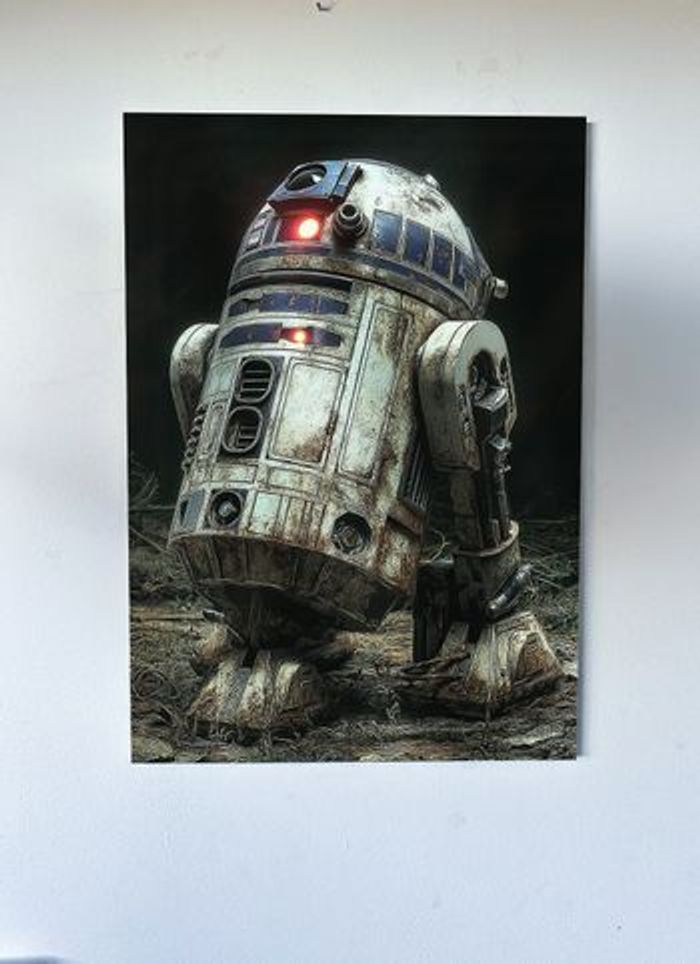 Poster métallique 30cm x 42cm Starwars + aimant mural fourni.