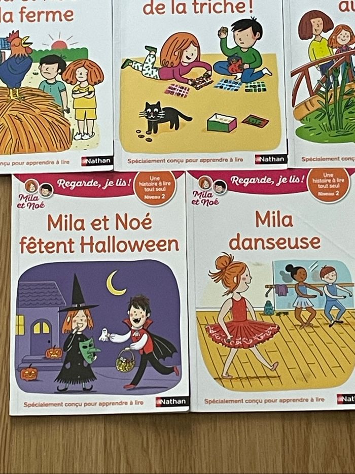 Lot 8 livres apprentissage lecture Regarde je lis avec Mila et Noé CP niveau 2 - photo numéro 4