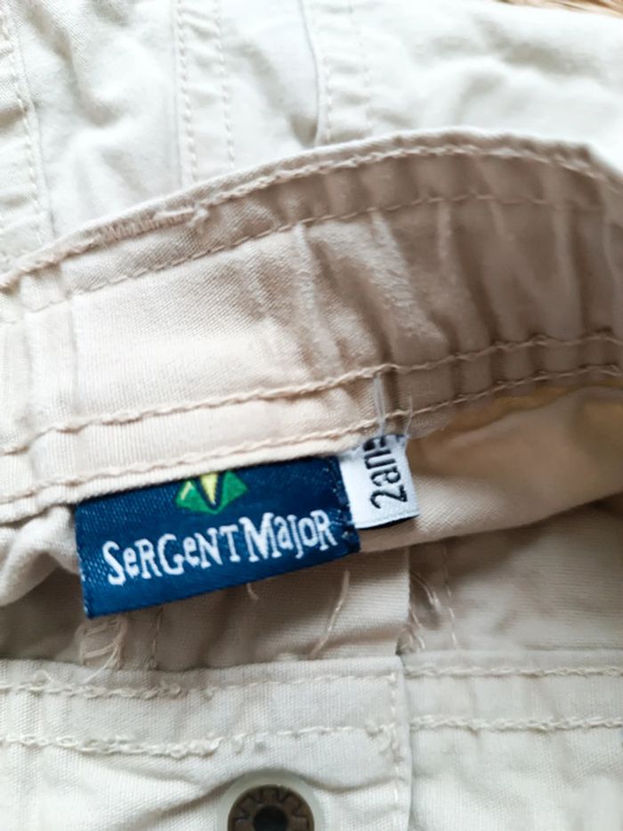 Pantacourt garçon beige 24 mois sergent major - photo numéro 2