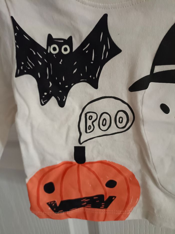 Tee-shirt manches longues bébé Halloween - photo numéro 3
