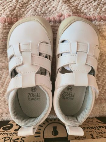Sandales Irta Rocker blanches Zapato Feroz 24 ppn barefoot