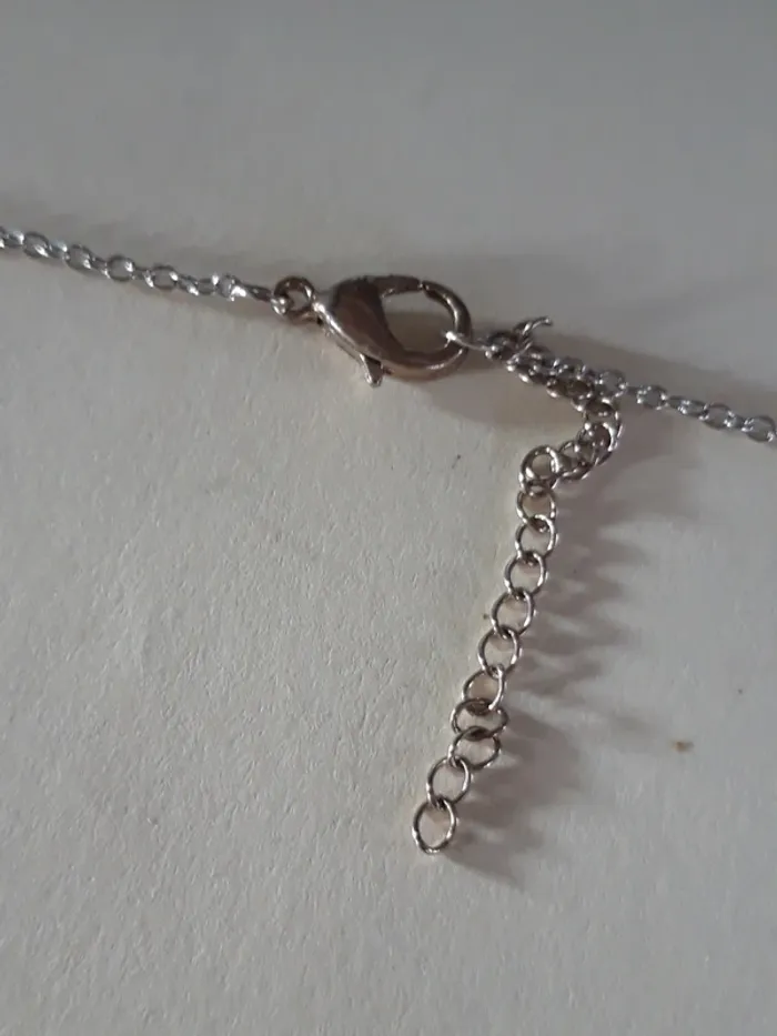 Collier fin double rang avec strass - photo numéro 4