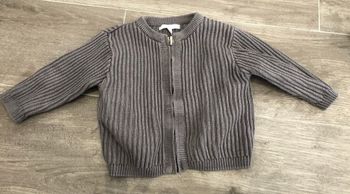 Gilet gris côtelé 74 cm Kitchoun