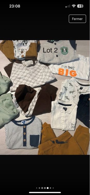 Lot vêtements 12 mois