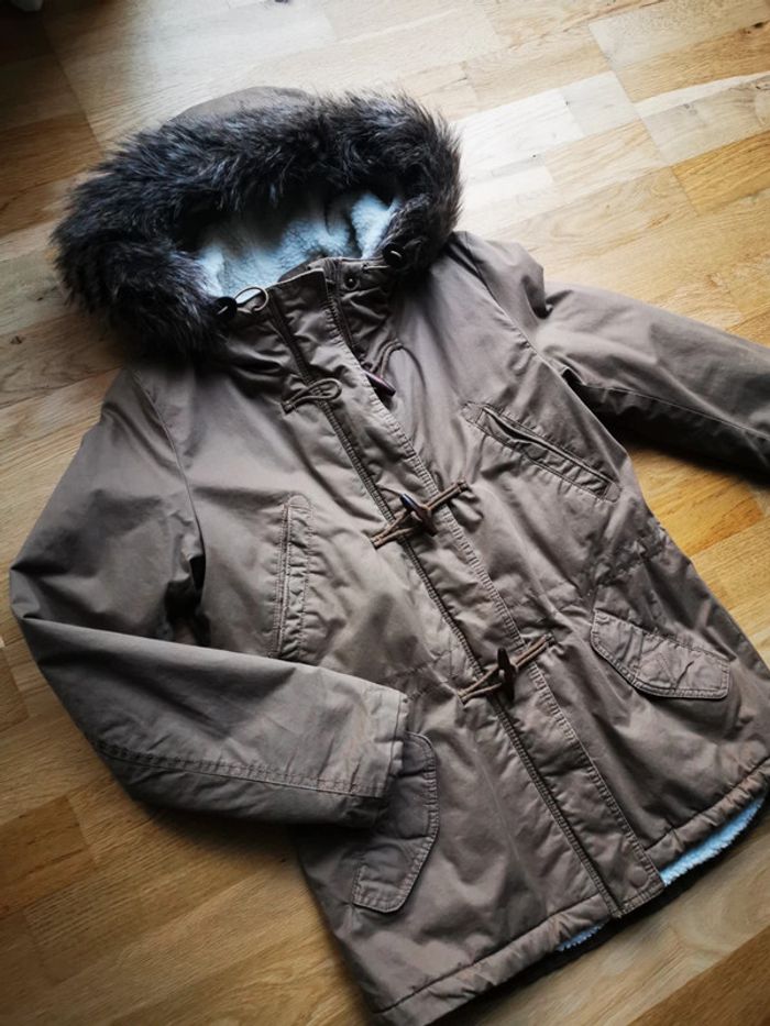 Manteau d'hiver beige marron