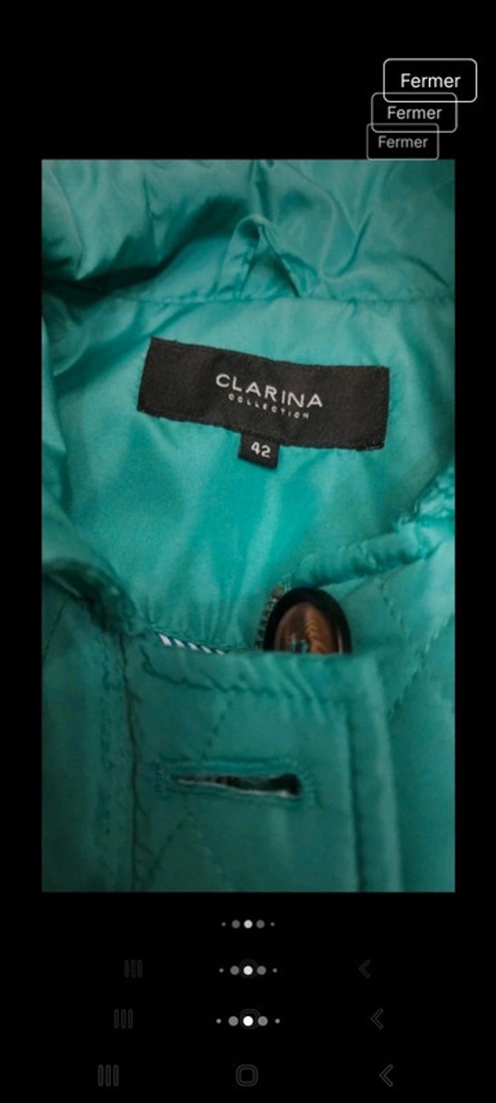 Veste coupe vent verte Clarina taille 42 - photo numéro 9