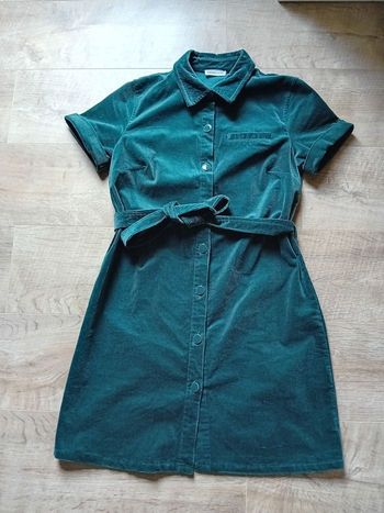 Robe chemise velour