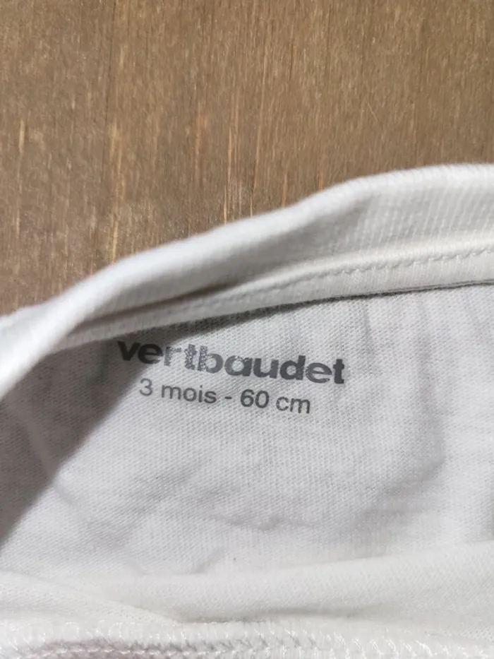 Lot 2 tee-shirt Verbaudet 3 mois - photo numéro 4
