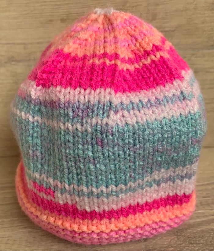 Bonnet bébé au tricot 0/3 mois