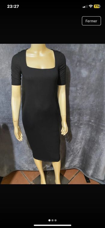 Robe noir moulante  taille s