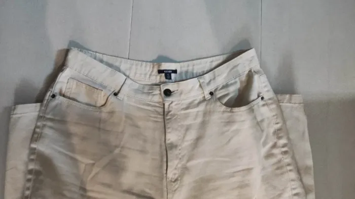 Jeans crème Kiabi taille 44 - photo numéro 5