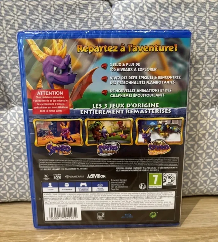 Jeu Vidéo "Spyro Reignited Trilogy" PS4 Neuf / Scellé - photo numéro 2
