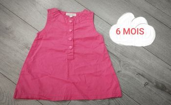 Robe rose taille 6 mois