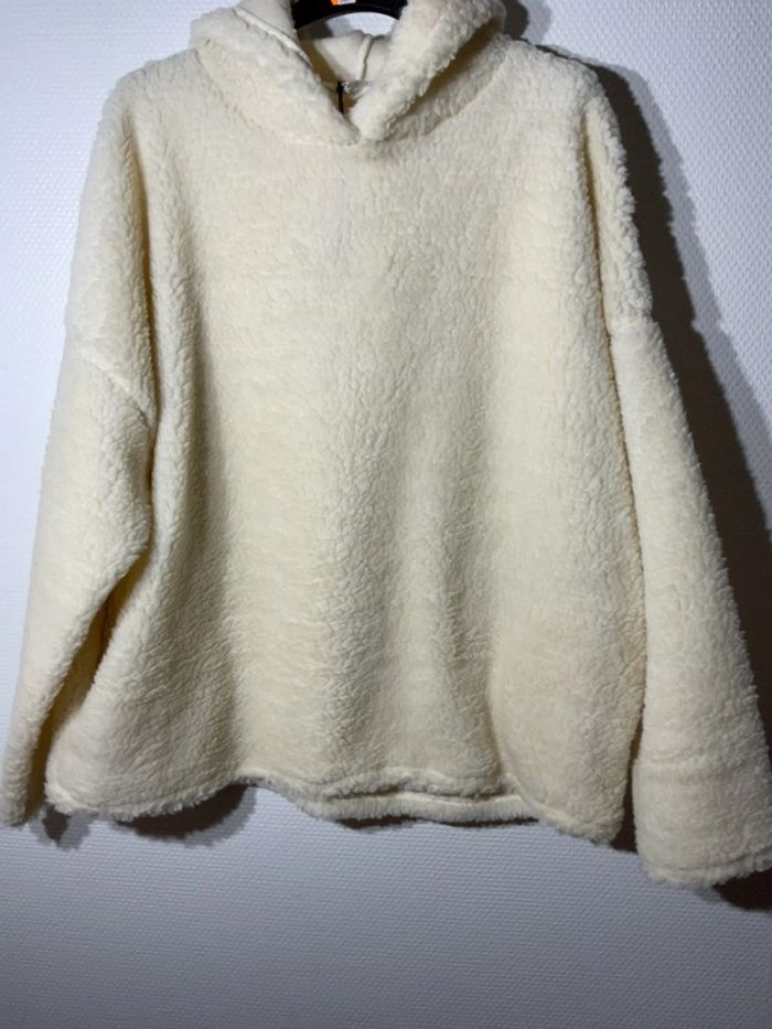 Pull à capuche pilou femme taille unique (38-44)- vivichy - neuf avec étiquette