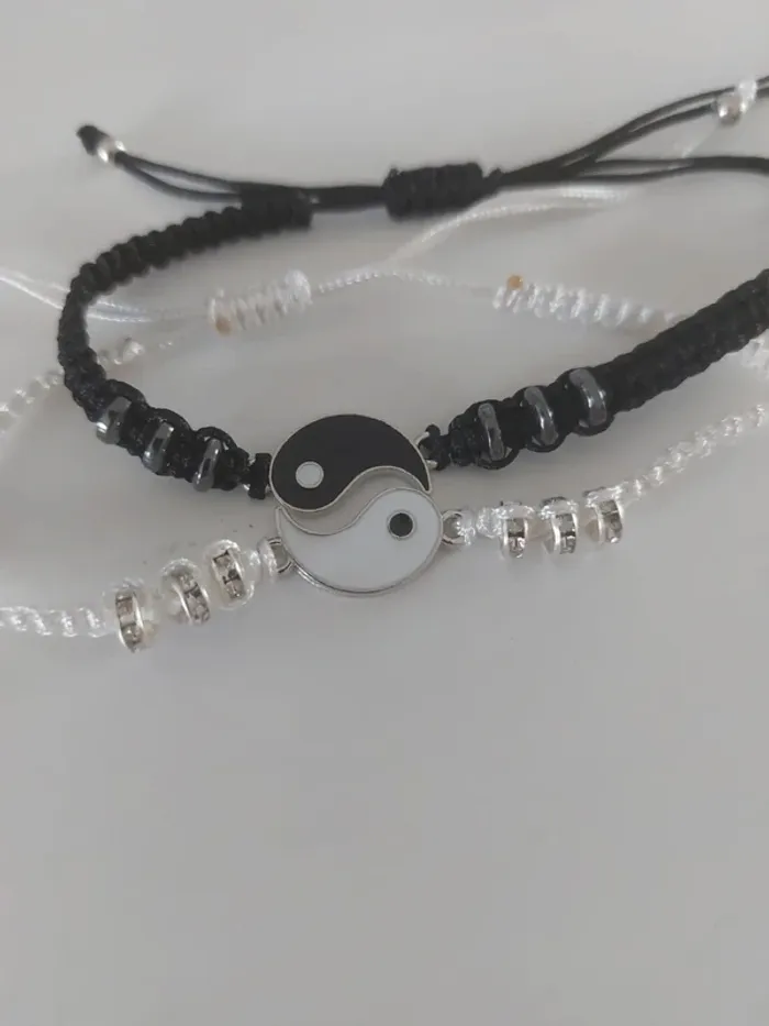 Duo bracelets yin et yang - photo numéro 2