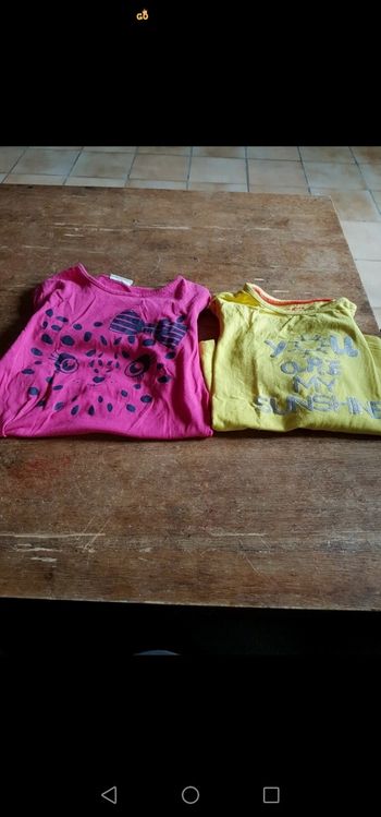 2 t shirt manche longue