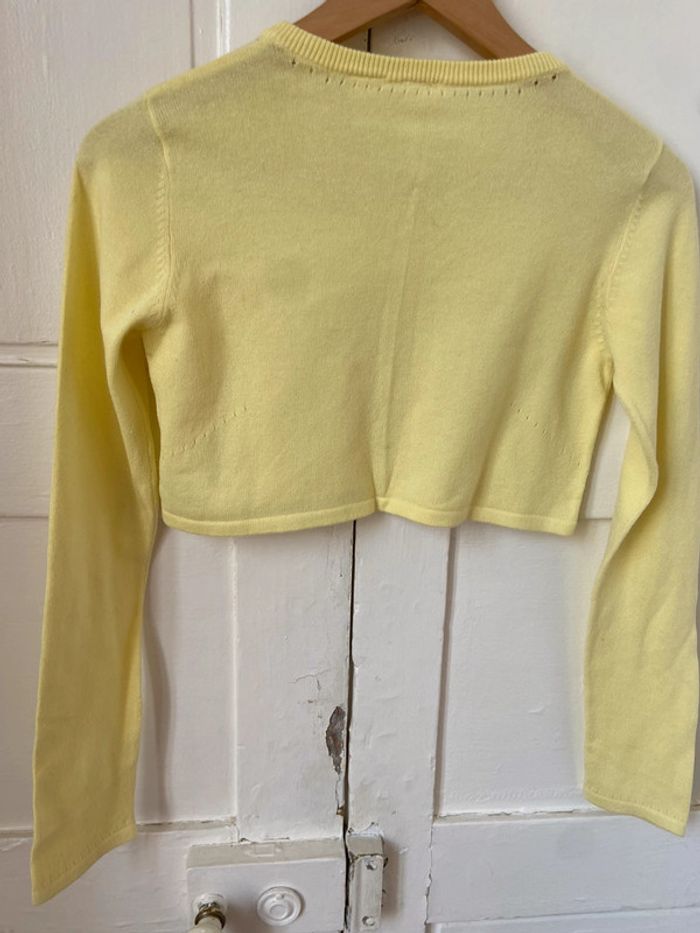 Boléro Okaïdi neuf jaune taille 12 ans - photo numéro 7