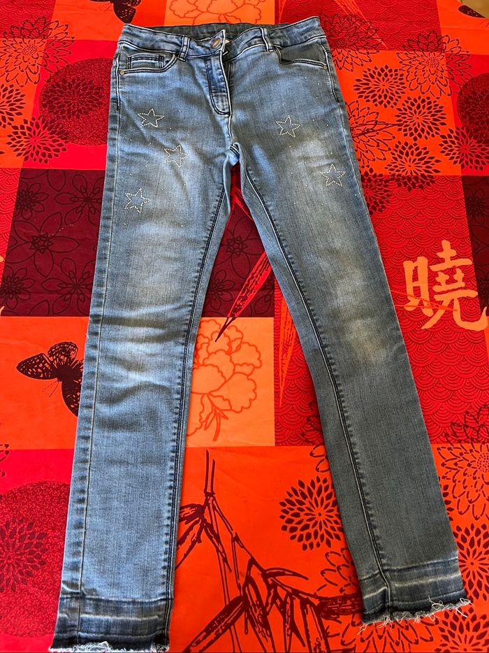 Jean étoile et strass