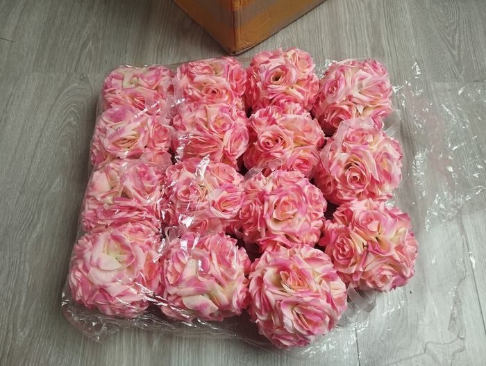 Boules de rose décoration mariage