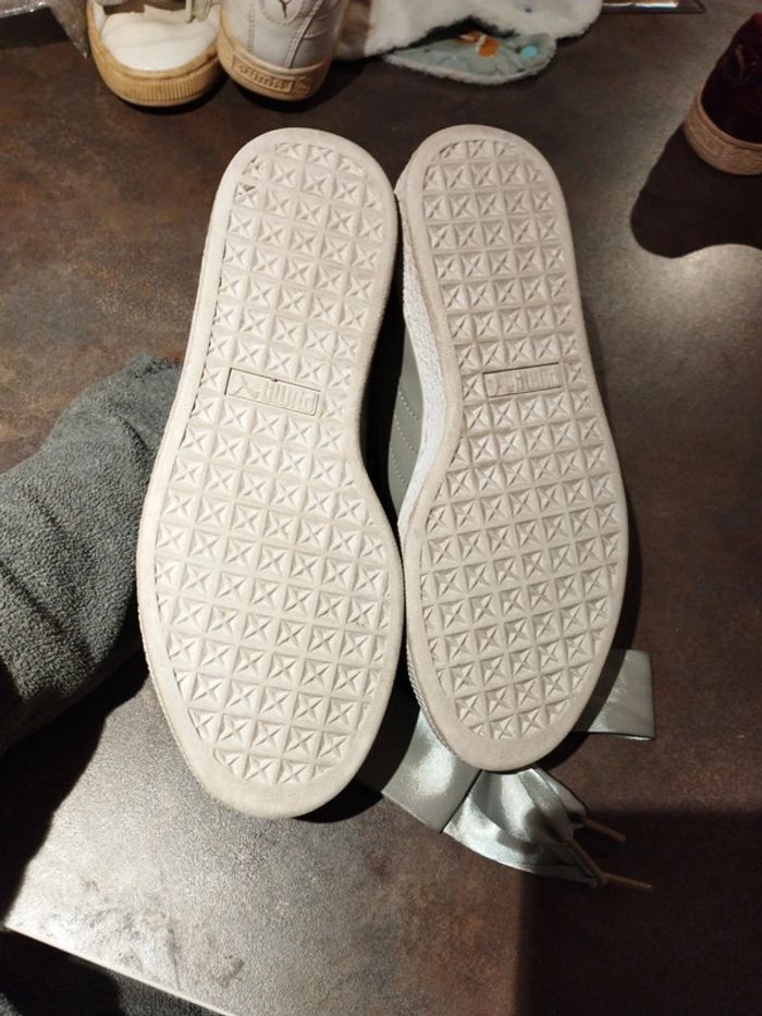 Basket puma kaki verni + lacet - photo numéro 3