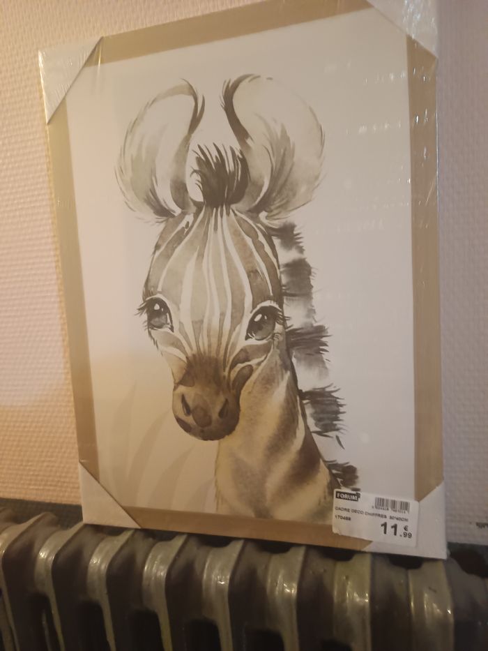 Toile imprimée 30x40cm Ane - photo numéro 2