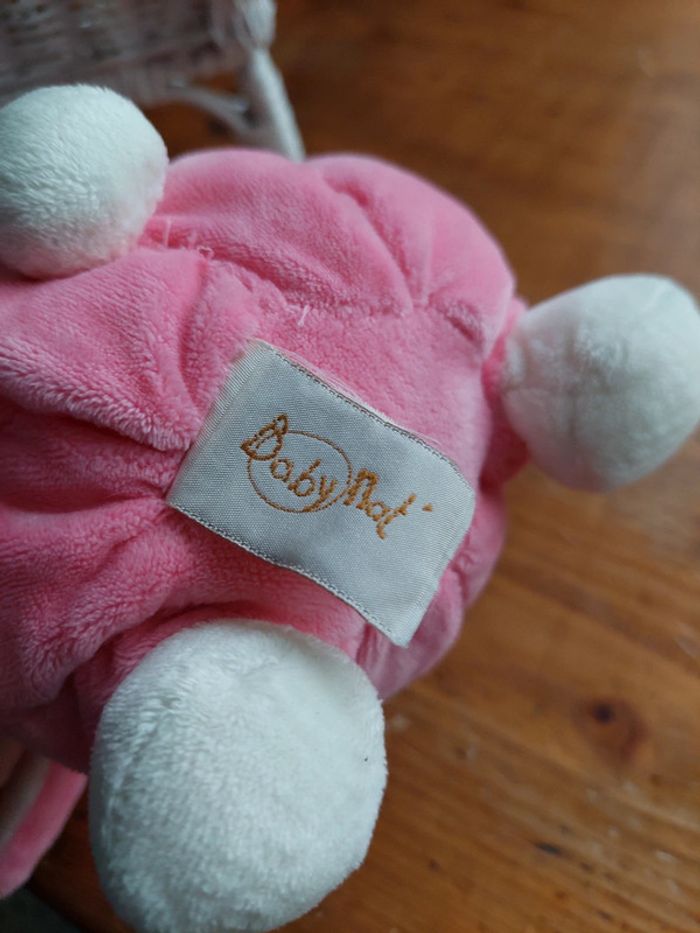 #P6 - Doudou peluche lapin boule Baby Nat' - photo numéro 6