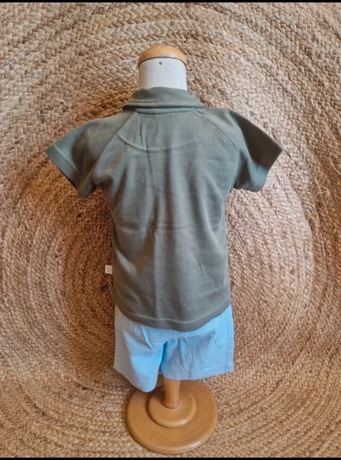 Neuf jolie ensemble polo et short simba en lin garçon 12 mois - photo numéro 6