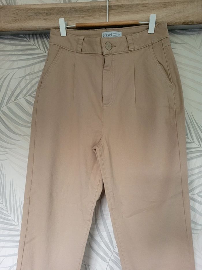 Pantalon large femme taille 36 crème - photo numéro 3