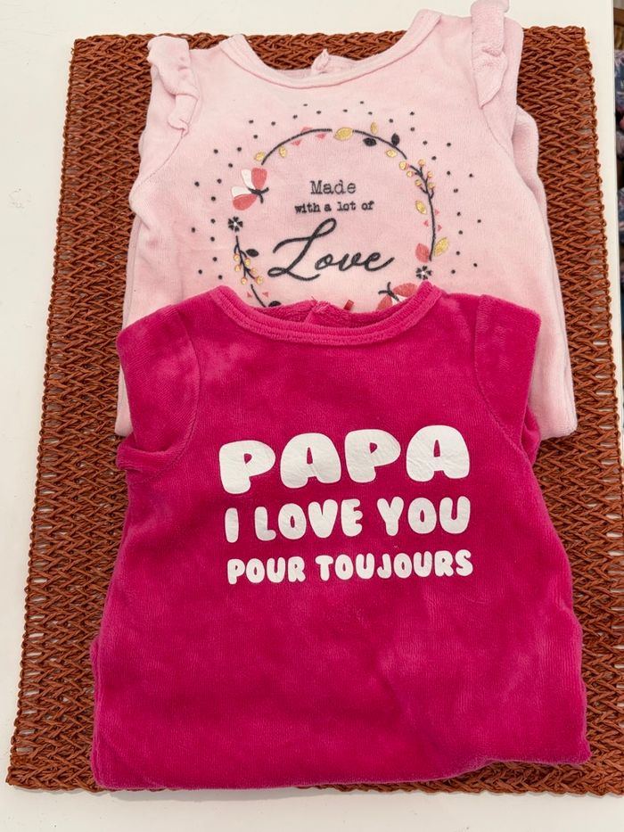 Lot pyjamas velours gemo 1 mois