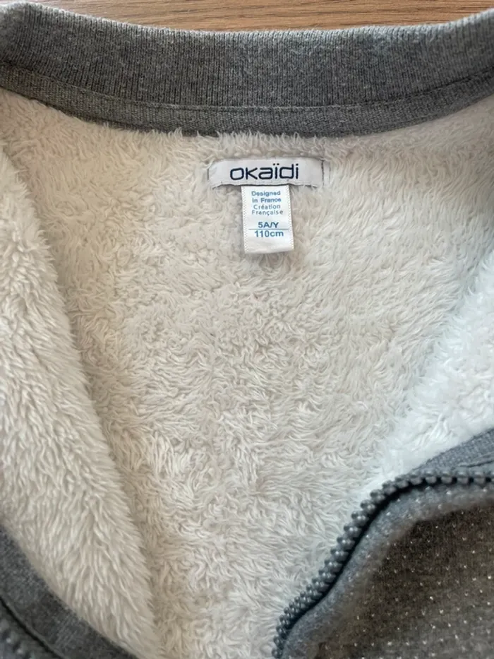Gilet zippé fille 5 ans - photo numéro 3