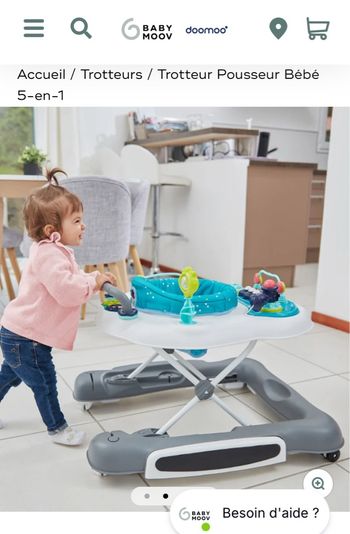 Trotteur baby moov