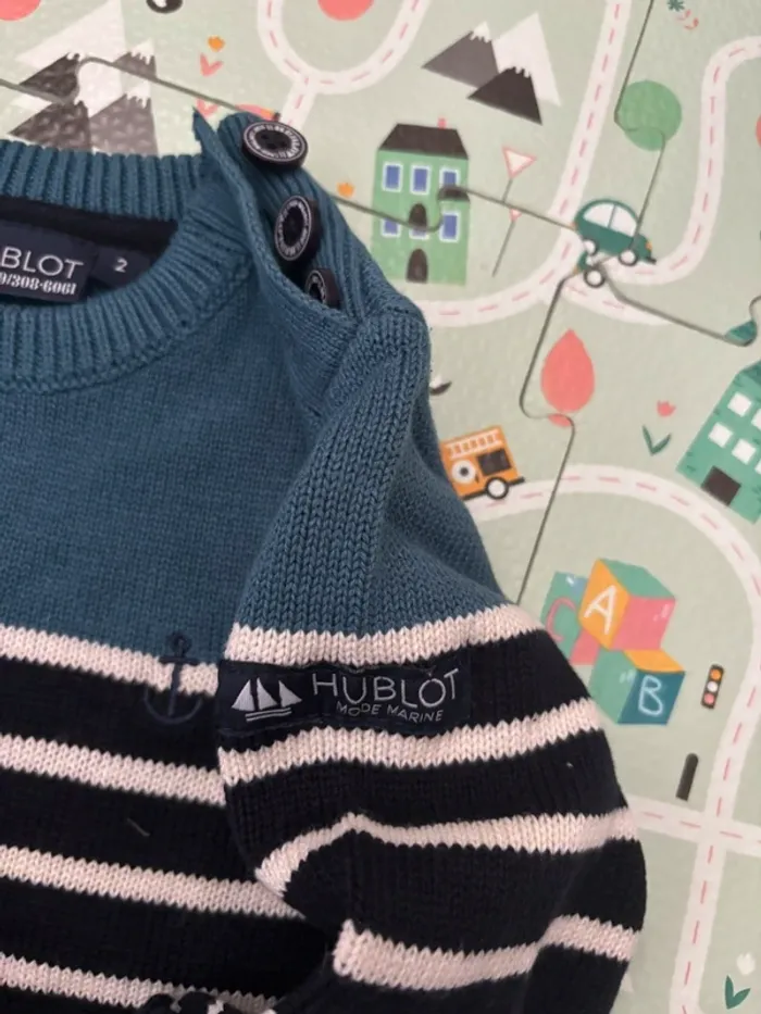 Pull marinière hublot 2 ans - photo numéro 3