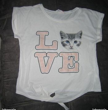 T-shirt fille fantaisie avec motif "H&M" - 10 / 12 ans