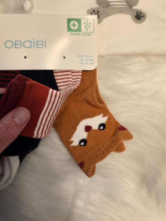 NEUFS!!!  (non portés)🤩👍💙superbe lot  bodies et chaussettes 6 MOIS GARÇON 💙💙💙 - photo numéro 7