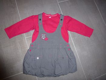 Ensemble 2 pièces bébé fille 12 mois