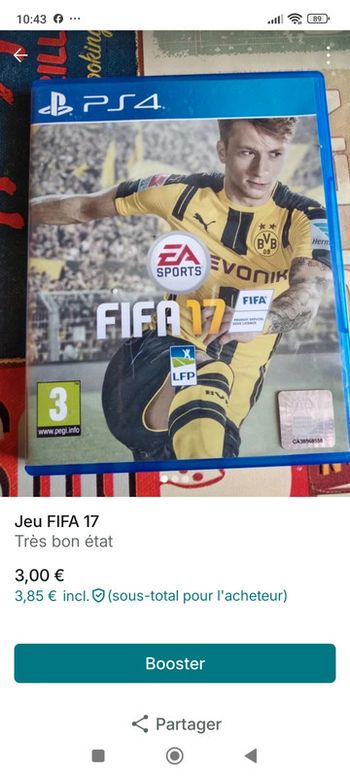 Jeu PS4 fifa17