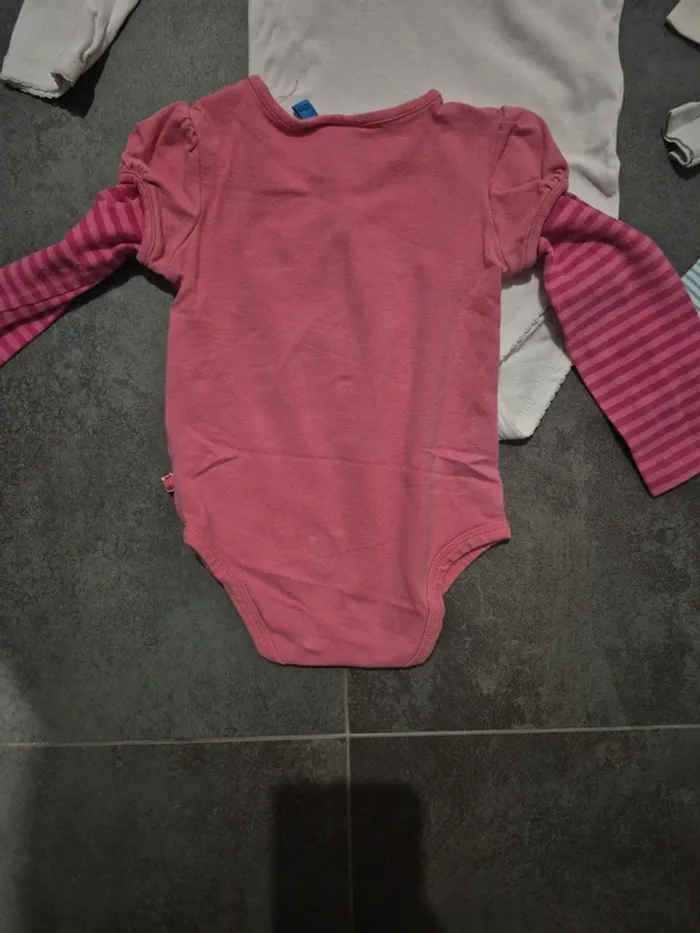 Lot de bodies manches longues fille 12 mois - photo numéro 5