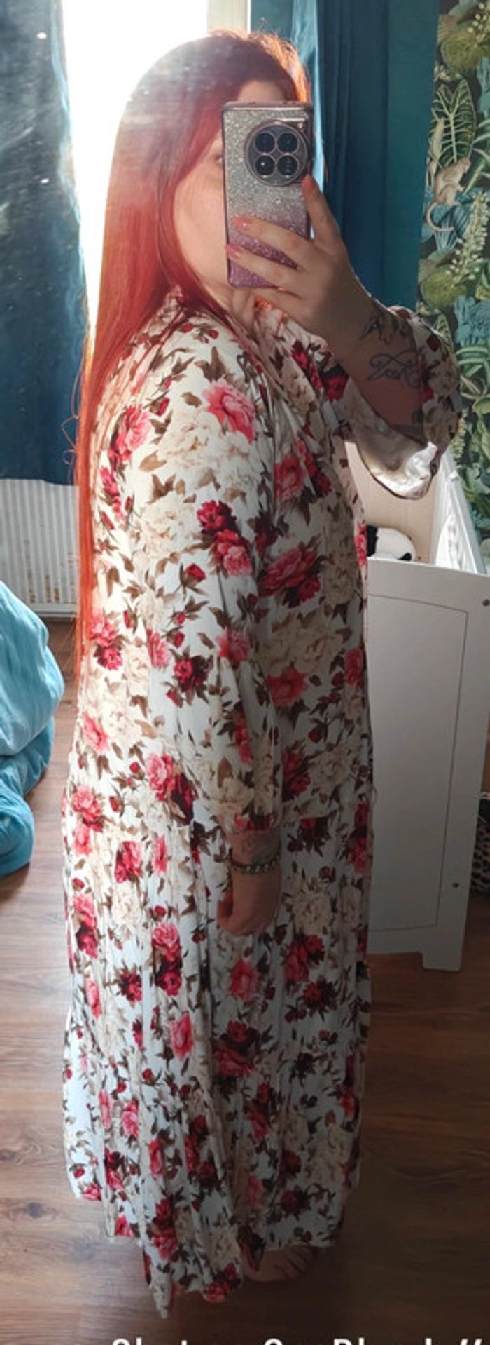 Robe à manches motifs roses 🌹 - photo numéro 2