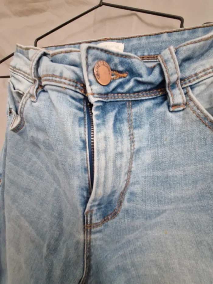 Pantacourt jean bleu femme 38 cache-cache - photo numéro 2