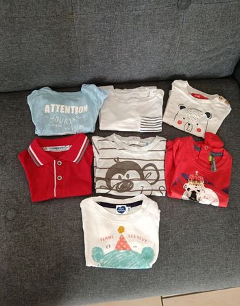 Lot 7 t-shirt 6mois