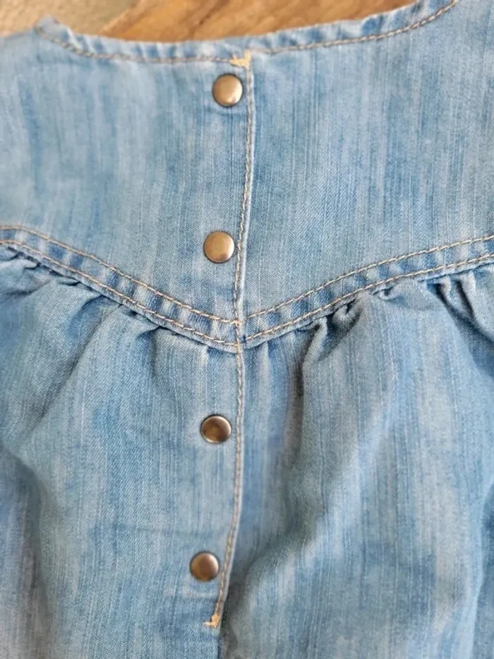 Robe boule en jean fille 9 mois - photo numéro 6