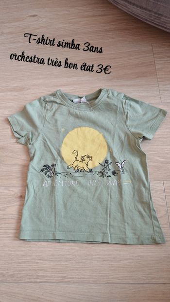 T-shirt Simba 3ans orchestra 