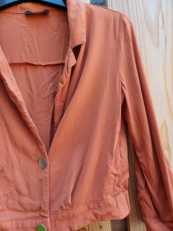 Jolie veste croisé rouille Bershka taille M - photo numéro 8