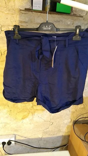Short bleu été