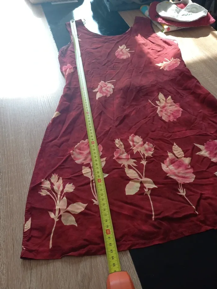 Robe d'été bordeaux S/M - photo numéro 7