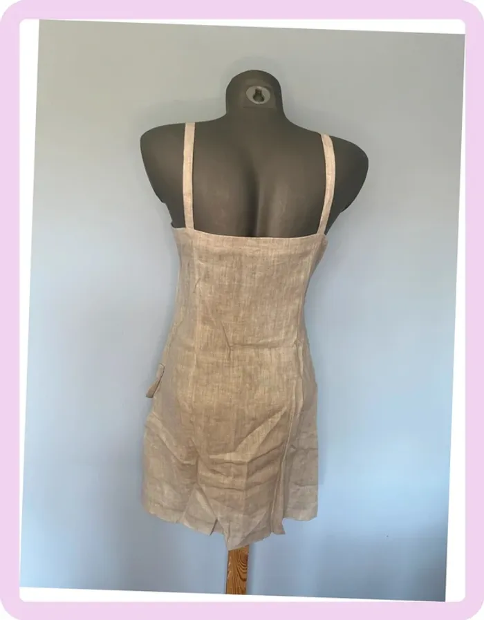 🌿 Débardeur Consequent – Taille 38 – Gris, coupe longue, 3 boutons frontaux 🌿 - photo numéro 5