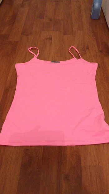 Débardeur rose fluo en élasthanne taille S / 36