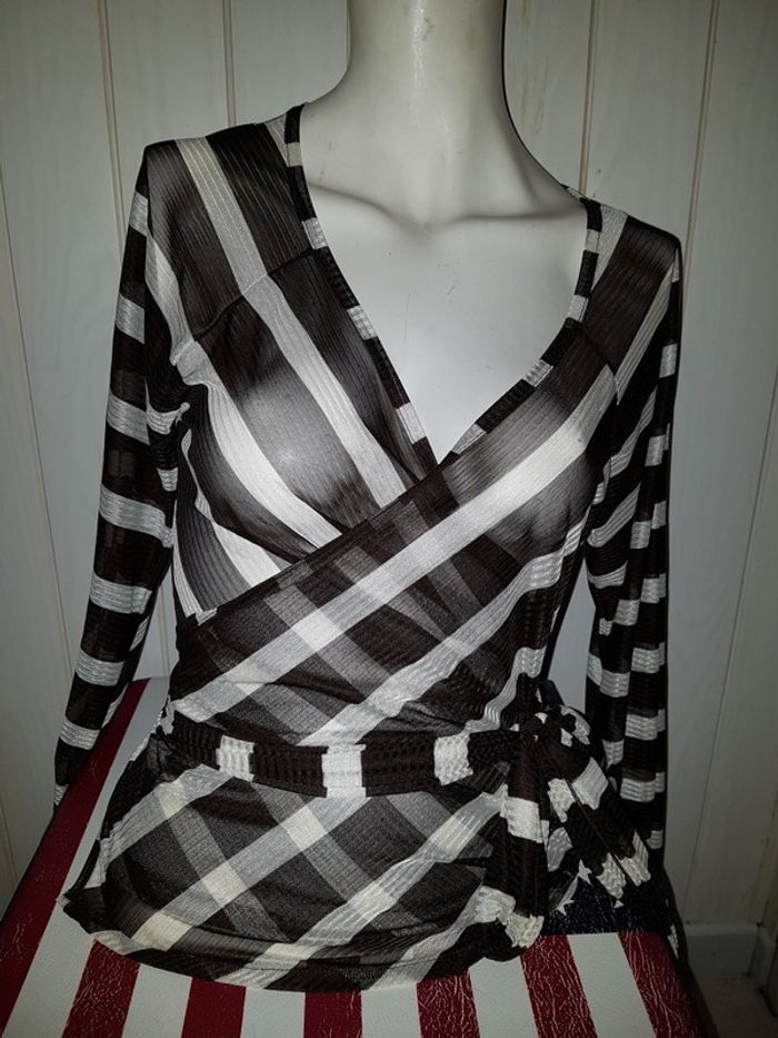 Top cache coeur marron kookai - photo numéro 3