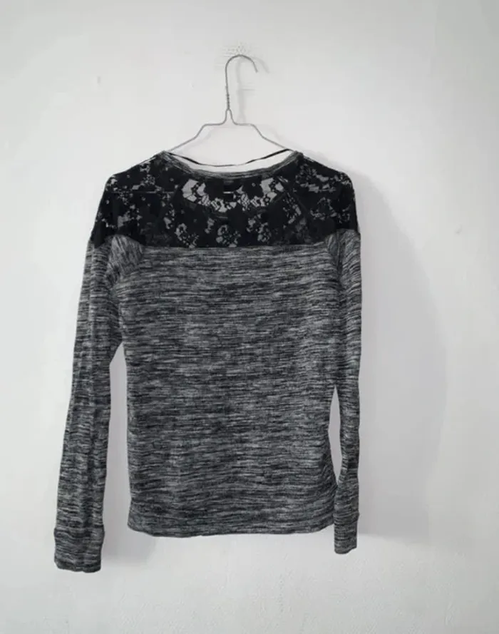 Pull gris femme taille 38 - photo numéro 3