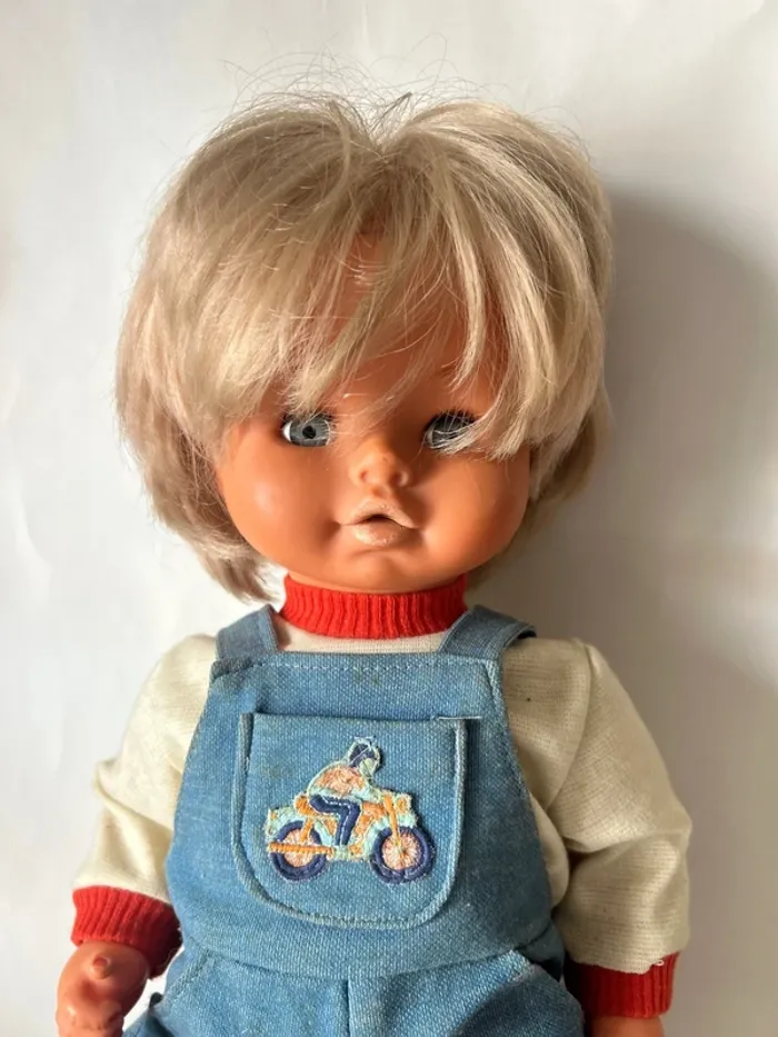 Poupon Gégé mécanique vintage avec tenue - photo numéro 3